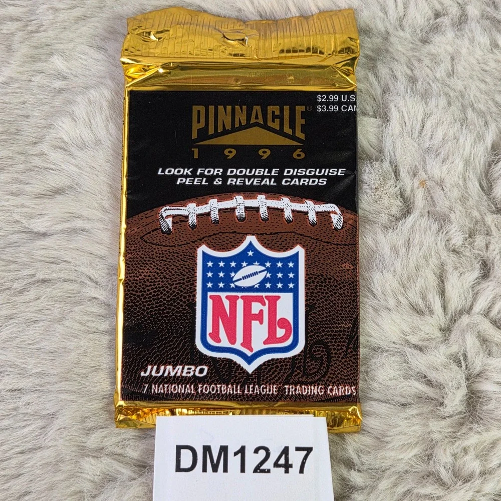 Lot of 5 1996 Pinnacle NFL Football Jumbo Packs Sealed Double Disguise Inserts